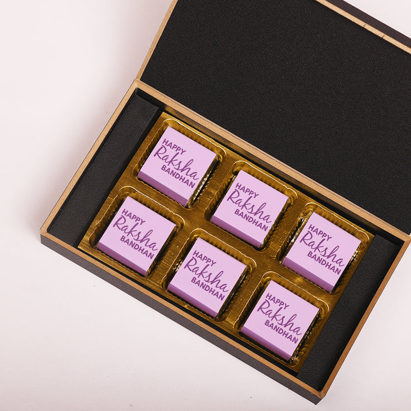 Mini Chocolate Gift Hamper with Rakhi | Celebratebigday.com
