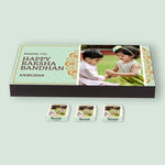 SIBLING LOVE - PERSONALIZED WRAPPED RAKHI CHOCOLATE GIFT BOX