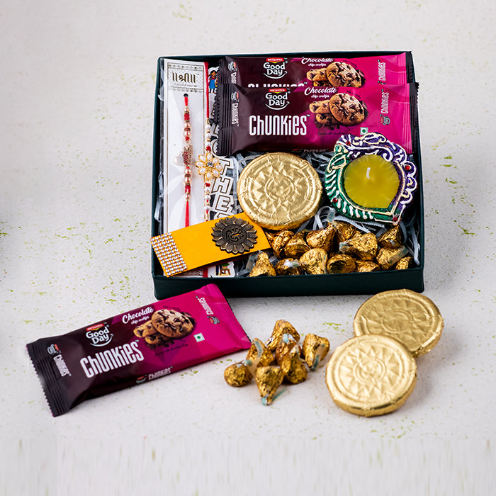 SIBLING LOVE - ELEGANT RAKHI GIFT HAMPER