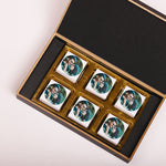 Luxurious Anniversary Chocolate Box with Name and Photo Printed on Chocolates Wrappers