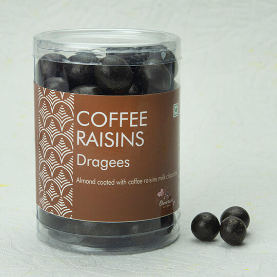 Chocolate Coated Coffee Raisin Dragees