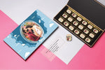 Premium I Love You Chocolate Gift Box with photos and text