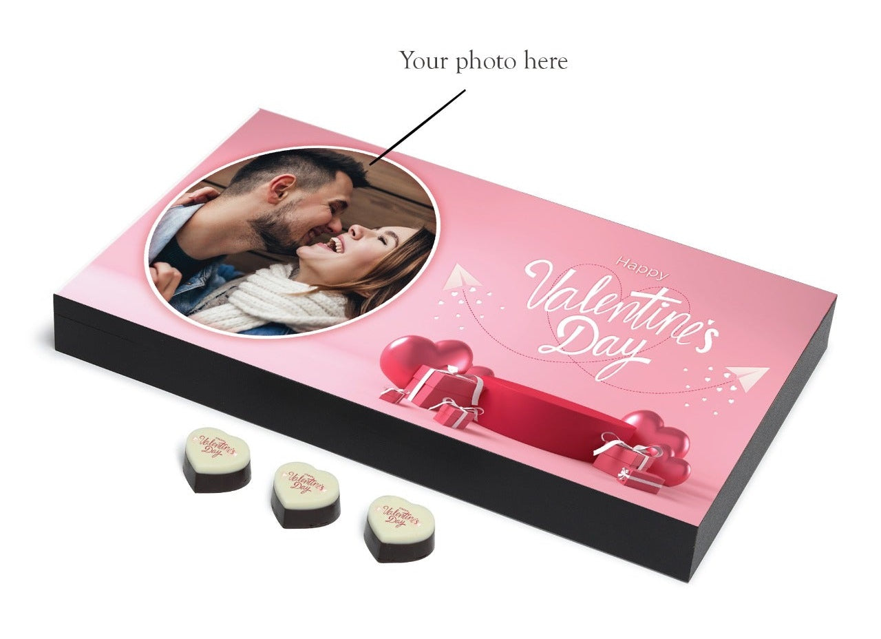 Buy/Send Personalised Roses And Heart Chocolate Gift Box For Girlfriend  Online- FNP