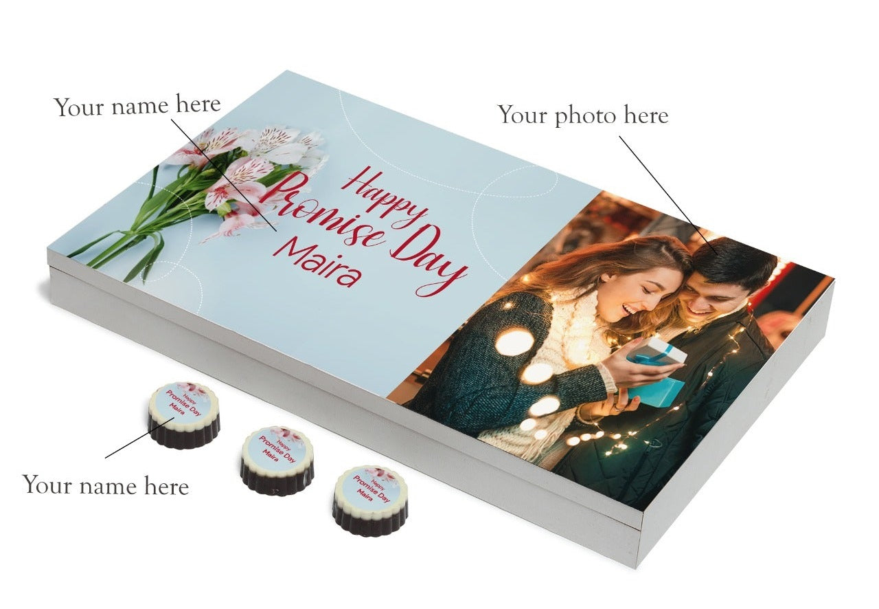 Order Best Promise Day Personalised Photo Chocolate Online at Giftcart.com