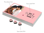 Elegant Propose Day Gift Box, For Her/Him with photo and name