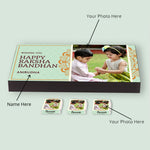 SIBLING LOVE - PERSONALIZED WRAPPED RAKHI CHOCOLATE GIFT BOX