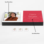 Birthday Gift Chocolate Box - Personalised with Photo and Name