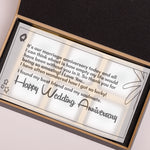 Personalized Anniversary Gift with printed Chocolate Wrappers