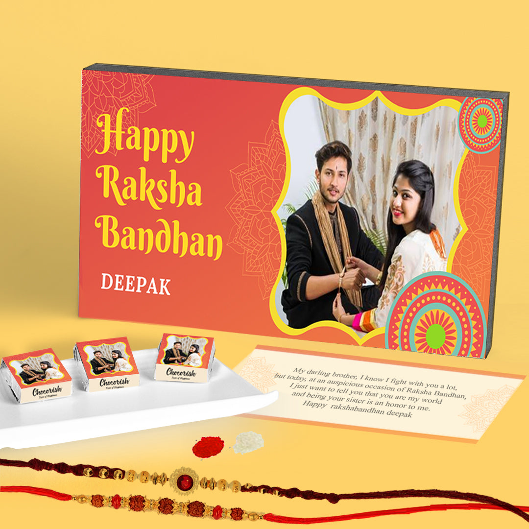 Personalized Rakhi Wooden Plaque for Brother- Best Gift For Rakhi - Tohfa  Laya
