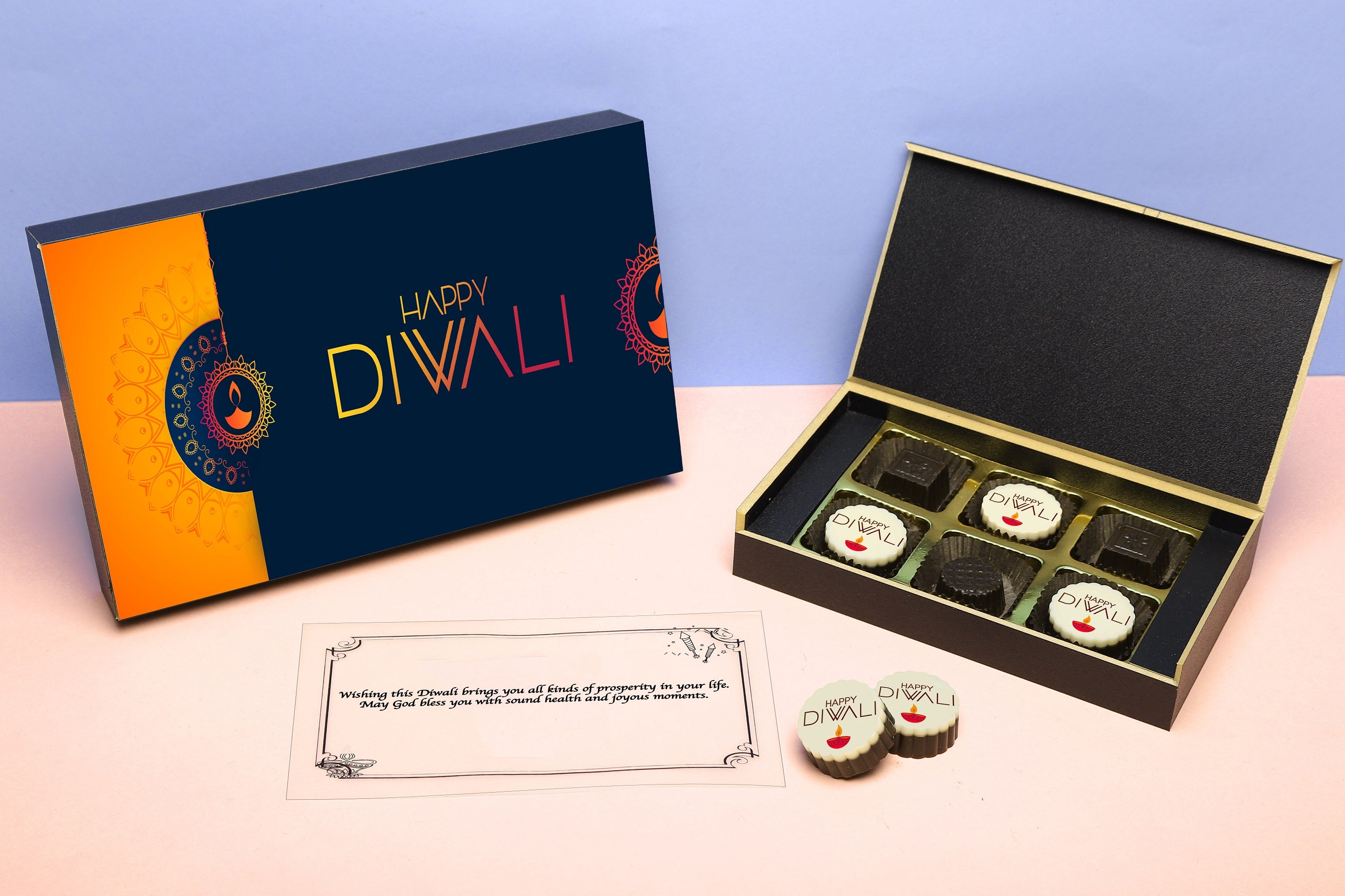 Choco ManualART | Personalised Chocolates -Valentines Day , Corporate  Diwali Gifts preferably for Staff with Company Name, Logo, Brand Printed on  Wrapped Chocolates. Precious Gift Box Pack of 6 Chocolates. : Amazon.in: