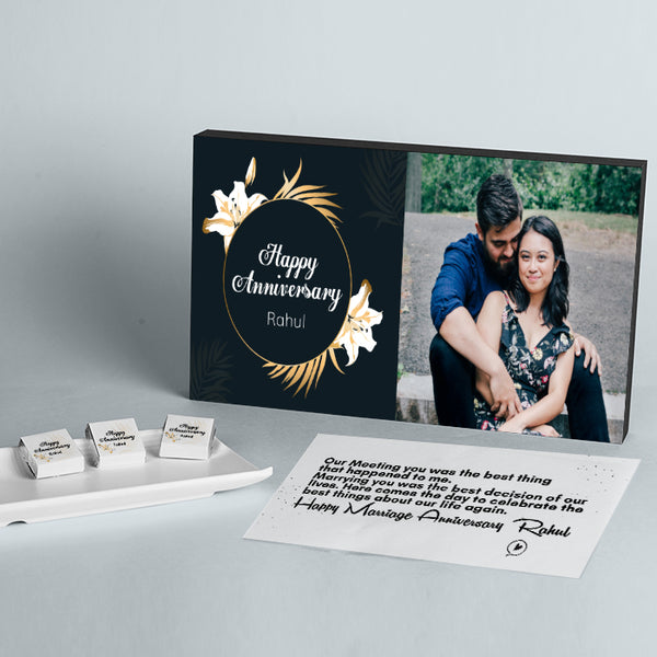 Romantic Anniversary Gift Photo Printed Chocolate Box